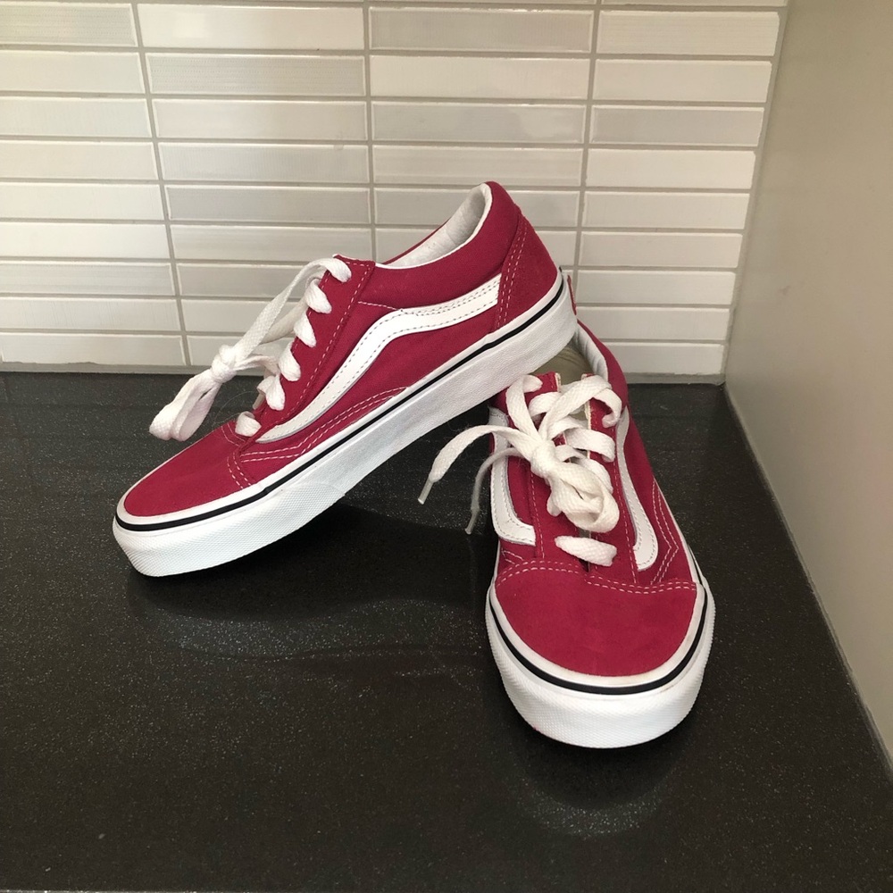 EUC Vans suede and canvas kids sneakers